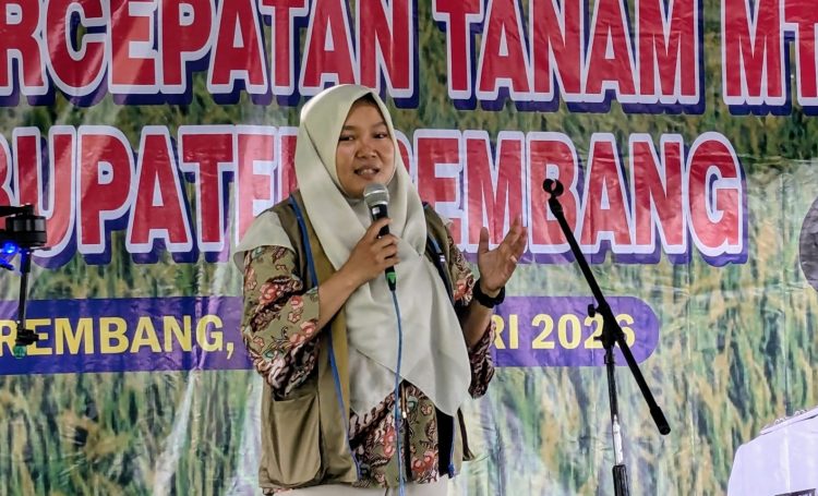 Pimpinan Bulog Cabang Pati, Meitha Nova Riany. (Vicky Rio/Harianmuria.com)