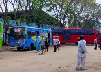Ratusan Bus di Terminal Kembangjoyo Pati Layani Pemudik Balik Rantau