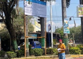 Germap Soroti Papan Proyek Perbaikan Jalan Depan Terminal Pati, Informasi Dinilai Belum Lengkap