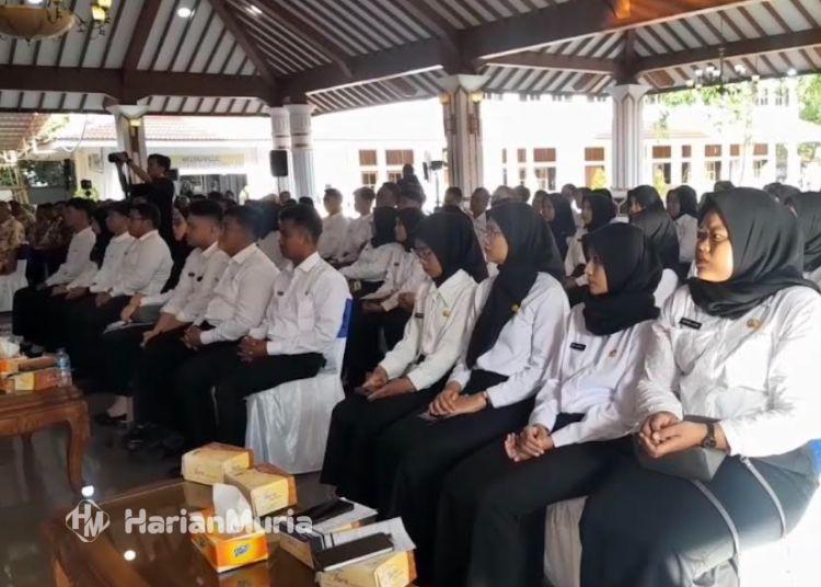Guru Jadi Prioritas Usulan CASN Pati 2026, Capai 58 Formasi - Harianmuria Puluhan CASN Pati saat pelantikan CPNS 2025. (Fahtur Rohman/Harianmuria.com)