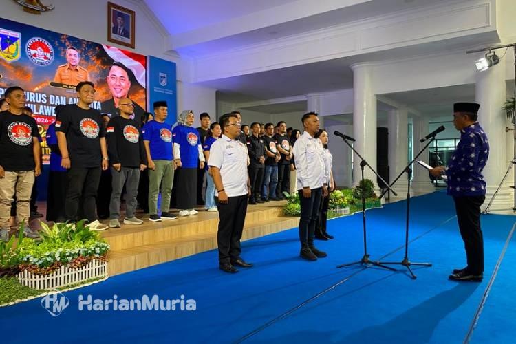 Gubernur Anwar Hafid Minta Forum Pemuda Sulteng Jadi Motor Pembangunan Daerah - Harianmuria Gubernur Sulawesi Tengah Anwar Hafid melantik pengurus dan anggota Forum Pemuda Sulawesi Tengah masa bakti 2026–2031 Rujab Siranindi, Kota Palu, Minggu (16/08/26).
