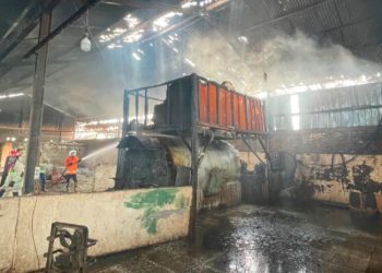 Gudang Pengolahan Bulu Ayam di Kaliori Rembang Terbakar, Kerugian Ditaksir Rp20 Juta