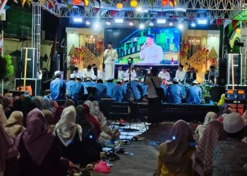 Jepara Bersholawat di Donorojo, Mas Wiwit Ajak Warga Saling Peduli