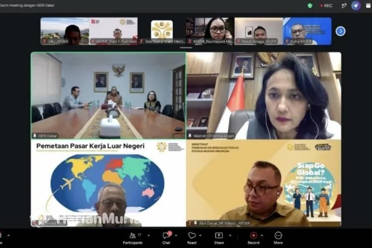 Pasar Kerja Eropa Terbuka, KP2MI Jajaki Peluang Penempatan PMI ke Republik Ceko - Harianmuria Wakil Menteri Pelindungan Pekerja Migran Indonesia (P2MI) Christina Aryani dalam diskusi daring dengan Duta Besar RI untuk Republik Ceko, Rina P. Soemarno, pada Kamis (6/8/2026). (Dok. KP2MI/Lingkar.news)