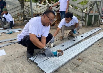 Tingkatkan Keterampilan, Pekerja Konstruksi di Pati Dibekali Standar Pemasangan Baja Ringan