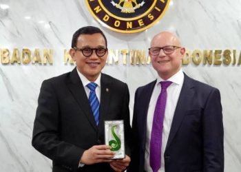 Barantin-Selandia Baru Perkuat Sinergi, Buka Akses Pasar Komoditas Unggulan - Harianmuria Kepala Barantin Abdul Kadir Karding menerima kunjungan kerja Selandia Baru untuk membahas kelanjutan kerja sama biosekuriti dan penguatan akses pasar Barantin-Selandia Baru, Selasa (1/9/2026).