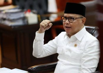 Menteri Pelindungan Pekerja Migran Indonesia (P2MI) Mukhtarudin memberikan sambutan secara daring pada acara Sosialisasi Program Promosi dan Pemanfaatan Peluang Kerja Luar Negeri (P3KLN). (Dok. KP2MI)