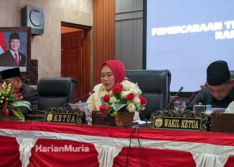 Soroti Pelindungan dan Hak Anak, DPRD Grobogan Godok Perda Kabupaten Layak Anak - Harianmuria Jajaran pimpinan DPRD Kabupaten Grobogan dalam rapat paripurna pada Selasa, 15 September 2026. (dok for Harianmuria.com)