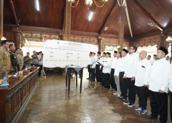 Jelang Kampanye Pilpet Jepara 2026, 61 Calon Petinggi Deklarasi Damai
